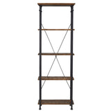 Homelegance By Top-Line Rafferty Vintage Industrial Rustic 26-inch Bookcase Brown Wood