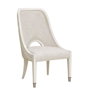 Brighton Upholstered Side Chair White, North Star Finish P378270 Pulaski Furniture