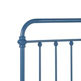 Homelegance By Top-Line Katana Antique Graceful Victorian Iron Metal Bed Blue Iron