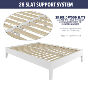 English Elm Steve Silver - Nix - Full Platform Bed - White