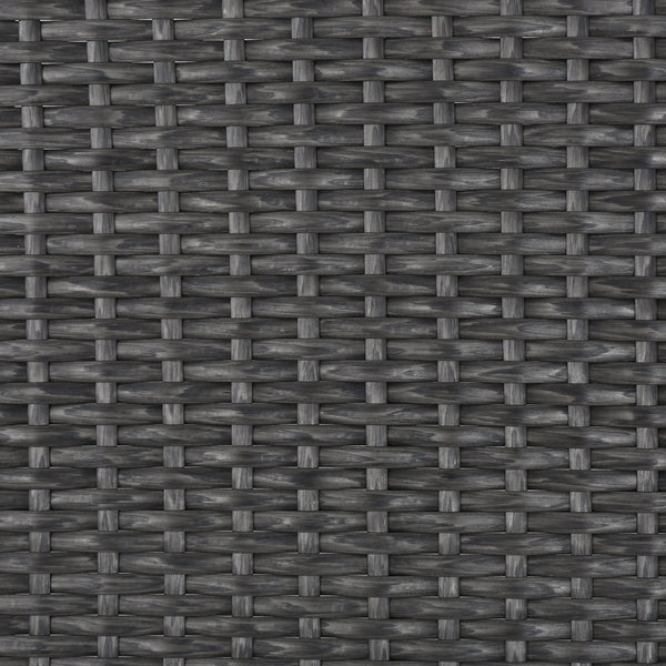 English Elm Christopher Knight Home® - SANTA SANTA ROSA BENCH Grey+Silver Wicker Outdoor Patio Bench with Foam Cushion, Weatherproof, 300lb Capacity 62571.00GRY