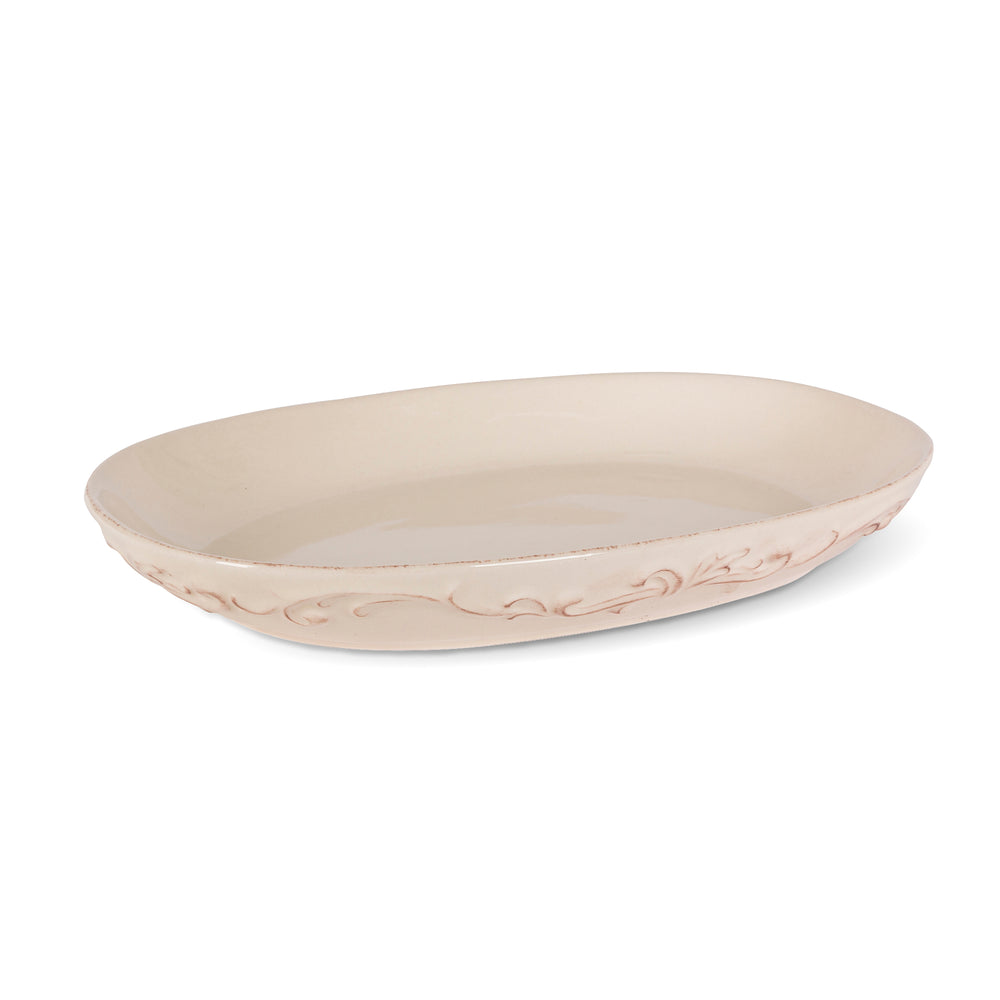 Acanthus Stoneware Oval Serving Platters, Set of 2 EAW95519 Park Hill