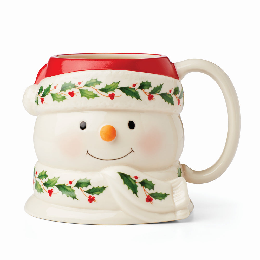 Lenox Holiday Snowman Mug Multi, WHITE PORCELAIN 895045