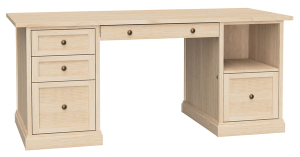 Hekman Custom Office Pedestal Desk EC70E Hekman Furniture