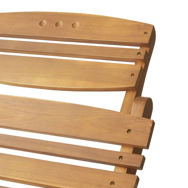 English Elm Christopher Knight Home® - LAHAINA Acacia Wood Foldable Chaise Lounge for Patio & Poolside — Weather-Resistant, Portable Comfort Brown 38.5 L x 24.75 W x 8.5 H 57076.00