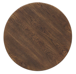 Hooker Furniture Driftwood Round End Table With Distressed Buckboard Oak Finish, Compact Pedestal Design For Small Spaces Medium Wood 6820-80213-85