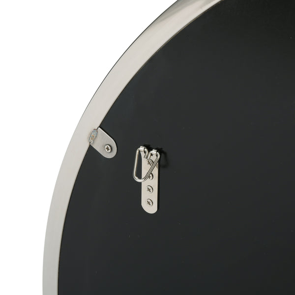 English Elm Christopher Knight Home® - MIRROR Aschton 31.5" Round Wall Vanity Mirror with Slim Stainless Steel Frame for Modern Baths 62125.00