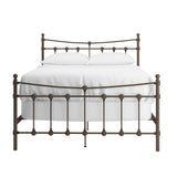 Homelegance By Top-Line Morten Dark Brown Steel Metal Bed Dark Brown Metal