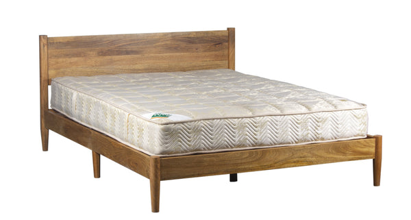 Porter Designs Porter Sunset Solid Mango Wood Queen Bed - Mid-century Elegance With Durable Design & Easy Assembly Brown Wood 04-108-14-8623