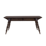 Revival Row Writing Desk Brown with Chimney Smoke Finish P348550 Pulaski Furniture