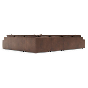 Bernhardt Bernhardt Nest Full Grain Leather Sectional with Deep Plush Seating for Modern Living K2241