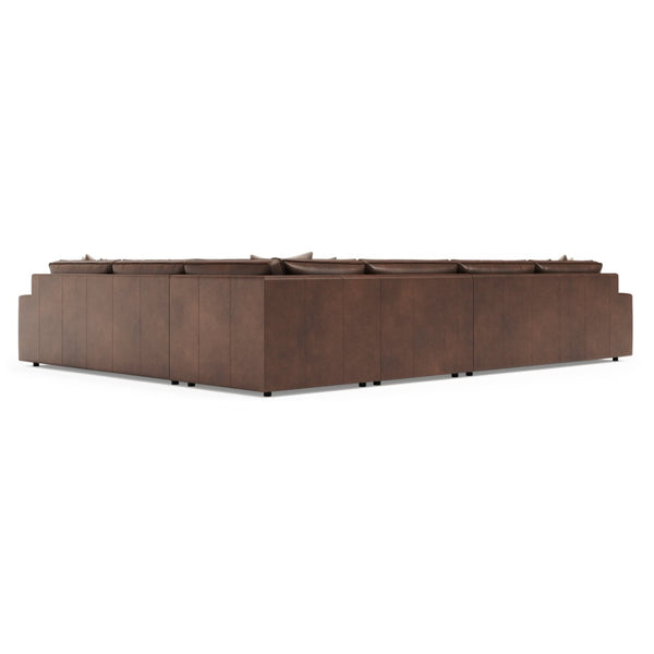 Bernhardt Bernhardt Nest Full Grain Leather Sectional with Deep Plush Seating for Modern Living K2241