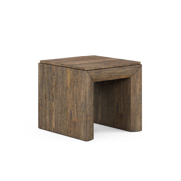 A.R.T. Furniture Stockyard Square End Table - Transitional Design In Smoked Finish With Durable Ash & Oak Veneers Brown Ash Solids,Knotty White Oak Veneers 284305-2303