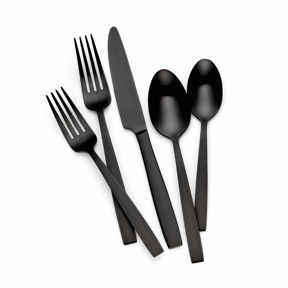 Lenox Hampton Forge Clearview Satin Black 20 Piece Set Black, BLACK METAL SFB108B20R