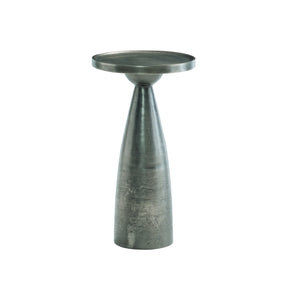 Bernhardt Bernhardt Radnor Drink Table — Sculptural Graphite Cast Aluminum Side Table With Raised Edge, 22.4" H For Compact Spaces 379203