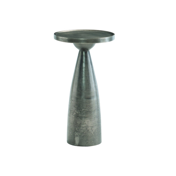 Bernhardt Bernhardt Radnor Drink Table — Sculptural Graphite Cast Aluminum Side Table With Raised Edge, 22.4" H For Compact Spaces 379203