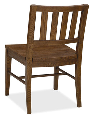 Hooker Furniture Driftwood Rustic Splatback Side Chair With Buckboard Finish, Distressed Knot Details, Durable Seat Medium Wood 6820-75311-85