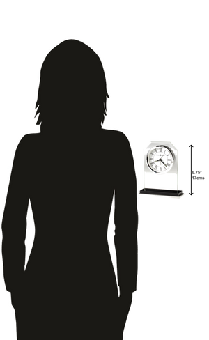 Hekman Furniture 645785 Emerson Tabletop Clock - Elegant Glass Design With Quartz Movement For Timeless Sophistication  Emerson Tabletop Clock 645785