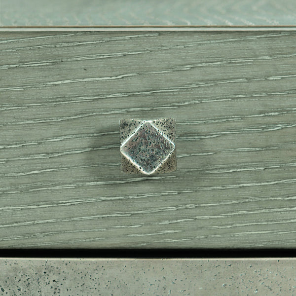 Bernhardt Bernhardt Linea End Table Cerused Greige Oak With Drawer & Textured Graphite Base For Rustic Modern Homes 384124G