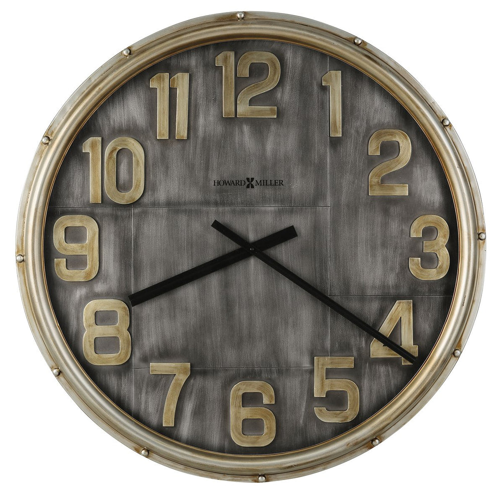 Hekman Furniture 625750 Oversized Metal Wall Clock - Vintage Aged Design With Quartz Movement For Timeless Elegance  Brender Gallery Wall Clock 625750