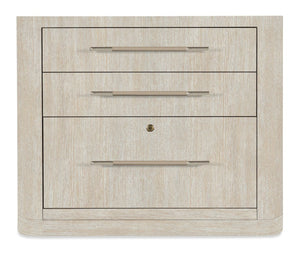 Hooker Furniture Modern Mood Lateral File With Quartered Oak Veneer, Leather-Wrapped Pulls & Locking File Drawer 22.00 L x 38.00W x 30.25H 6850-10466-80