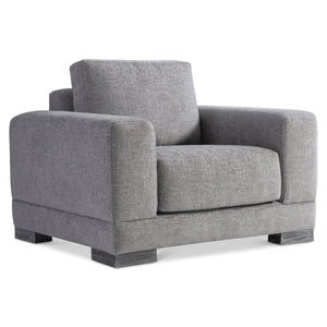 Bernhardt Bernhardt Lars Chair — Modern Geometric Silhouette With Deep Cushioning, Wide Track Arms, Customizable Fabric - Made to Order B1262A