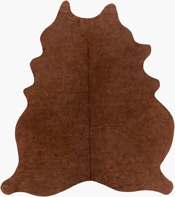 Surya Rafaela 5' X 7' Handmade Leather Rug - Rustic Elegance For Your Home, Spot Clean, One Year Warranty Brown Leather Raa1000-57