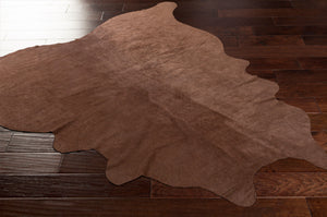 Surya Rafaela 5' X 7' Handmade Leather Rug - Rustic Elegance For Your Home, Spot Clean, One Year Warranty Brown Leather Raa1000-57
