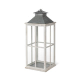 Park Hill Coastal Whitewash Lantern ELW20536