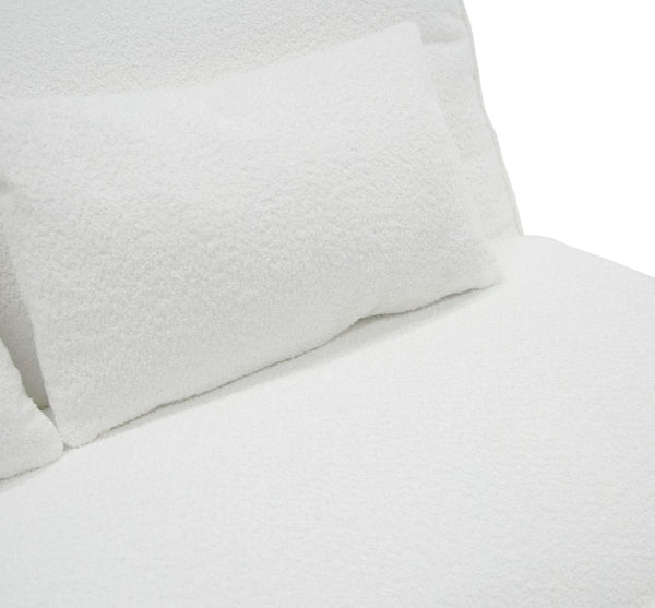 VIG Furniture Racine Modern Modular Sofa With Pocket-Spring Seats, Feather-Blend Cushions & Configurable Chaise White Sectional Sofa VGSX-FF22054-WHT