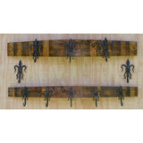 WB Wine Stave Rack Fleur - Small (5 Hooks) RACK008 Elk Home