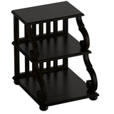 Homelegance By Top-Line Maude Scroll End Table Black Veneer