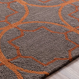 Surya Rain Handmade 5' X 8' Rustic Rug - Comfy, Durable, And Easy To Clean For A Cozy Home Transformation Dark Brown Polypropylene Rai1095-810