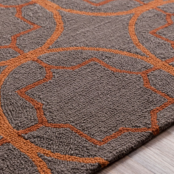 Surya Rain Handmade 5' X 8' Rustic Rug - Comfy, Durable, And Easy To Clean For A Cozy Home Transformation Dark Brown Polypropylene Rai1095-810