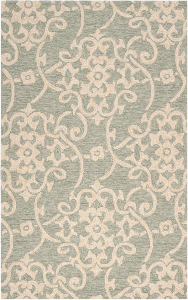 Surya Rain Handmade 5' X 8' Rustic Rug - Comfy, Durable, And Easy To Clean For A Cozy Home Transformation Light Sage Polypropylene Rai1103-35