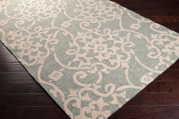 Surya Rain Handmade 5' X 8' Rustic Rug - Comfy, Durable, And Easy To Clean For A Cozy Home Transformation Light Sage Polypropylene Rai1103-35
