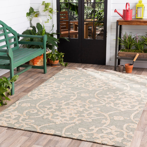 Surya Rain Handmade 5' X 8' Rustic Rug - Comfy, Durable, And Easy To Clean For A Cozy Home Transformation Light Sage Polypropylene Rai1103-35