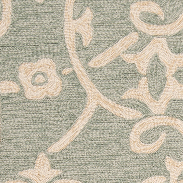 Surya Rain Handmade 5' X 8' Rustic Rug - Comfy, Durable, And Easy To Clean For A Cozy Home Transformation Light Sage Polypropylene Rai1103-35