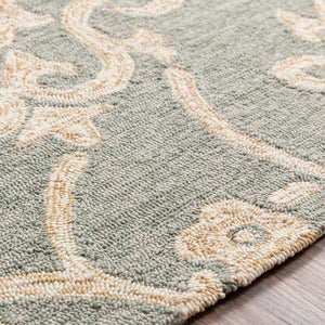 Surya Rain Handmade 5' X 8' Rustic Rug - Comfy, Durable, And Easy To Clean For A Cozy Home Transformation Light Sage Polypropylene Rai1103-35