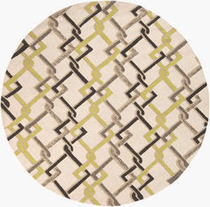 Surya Rain Handmade 5' X 8' Rustic Rug - Comfy, Durable, And Easy To Clean For A Cozy Home Transformation Light Beige Polypropylene Rai1122-8rd