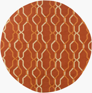 Surya Rain Handmade 5' X 8' Rustic Rug - Comfy, Durable, And Easy To Clean For A Cozy Home Transformation Burnt Orange Polypropylene Rai1184-8rd