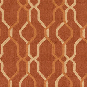 Surya Rain Handmade 5' X 8' Rustic Rug - Comfy, Durable, And Easy To Clean For A Cozy Home Transformation Burnt Orange Polypropylene Rai1184-8rd