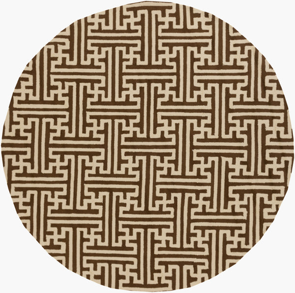 Surya Rain Handmade 5' X 8' Rustic Rug - Comfy, Durable, And Easy To Clean For A Cozy Home Transformation Ivory Polypropylene Rai1190-8rd