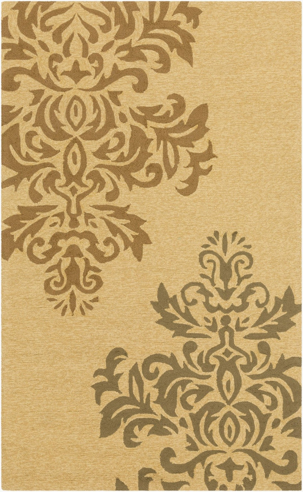 Surya Rain Hand Hooked Polypropylene Runner Rug Traditional Pattern for Hallway Entryway 2'6" x 8' Runner RAI1202-268
