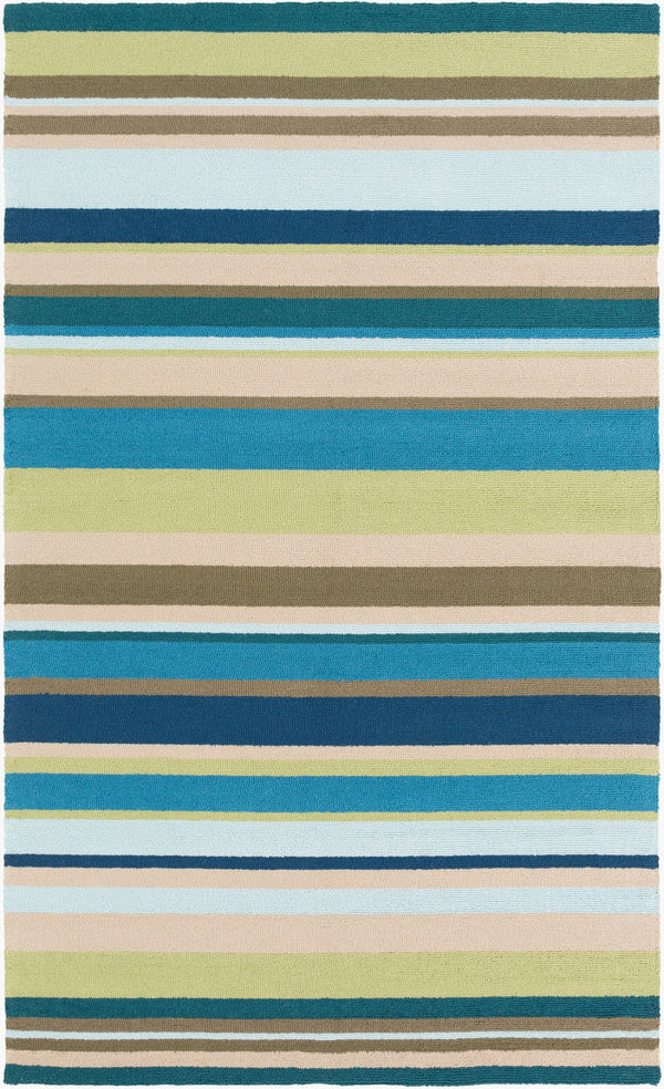 Surya Rain Handmade 5' X 8' Rustic Rug - Comfy, Durable, And Easy To Clean For A Cozy Home Transformation Grass Green Polypropylene Rai1208-1014