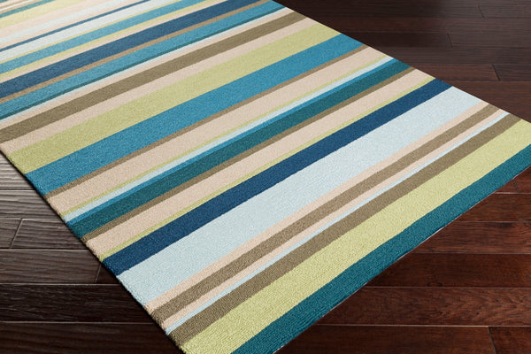 Surya Rain Handmade 5' X 8' Rustic Rug - Comfy, Durable, And Easy To Clean For A Cozy Home Transformation Grass Green Polypropylene Rai1208-1014