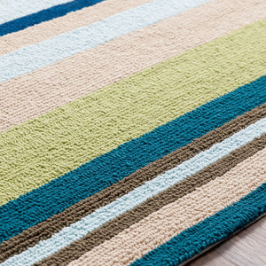 Surya Rain Handmade 5' X 8' Rustic Rug - Comfy, Durable, And Easy To Clean For A Cozy Home Transformation Grass Green Polypropylene Rai1208-1014