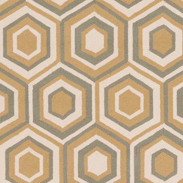 Surya Rain Handmade 5' X 8' Rustic Rug - Comfy, Durable, And Easy To Clean For A Cozy Home Transformation Mustard Polypropylene Rai1225-8rd