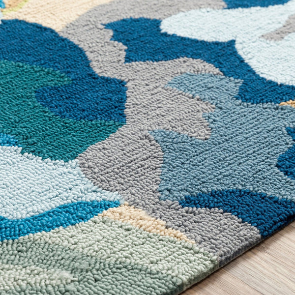 Surya Rain Hand Hooked Polypropylene Outdoor Rug Cottage Style Patio Entryway Accent RAI1231-23