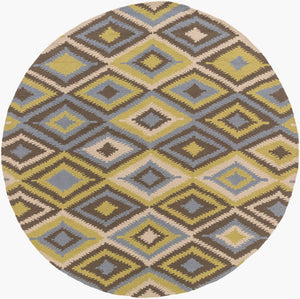 Surya Rain Handmade 5' X 8' Rustic Rug - Comfy, Durable, And Easy To Clean For A Cozy Home Transformation Light Olive Polypropylene Rai1232-8rd